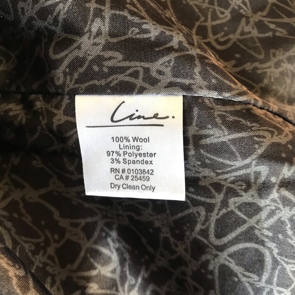 Line The Label fuchsia wool biker jacket size XS - Picture 8 of 8